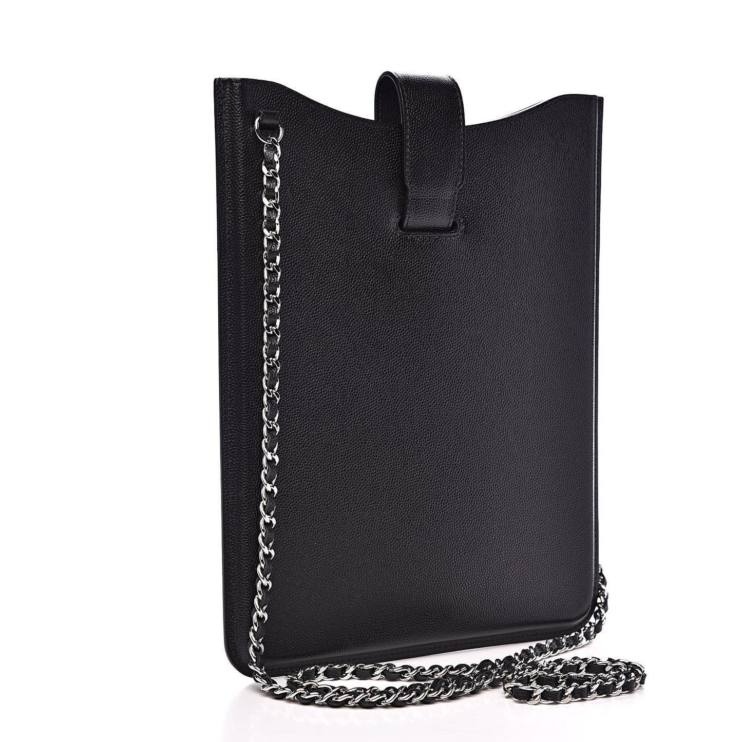 Caviar iPad Case Crossbody Black