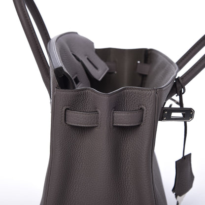 Hermes Togo Birkin 25 Etain 9 of 33