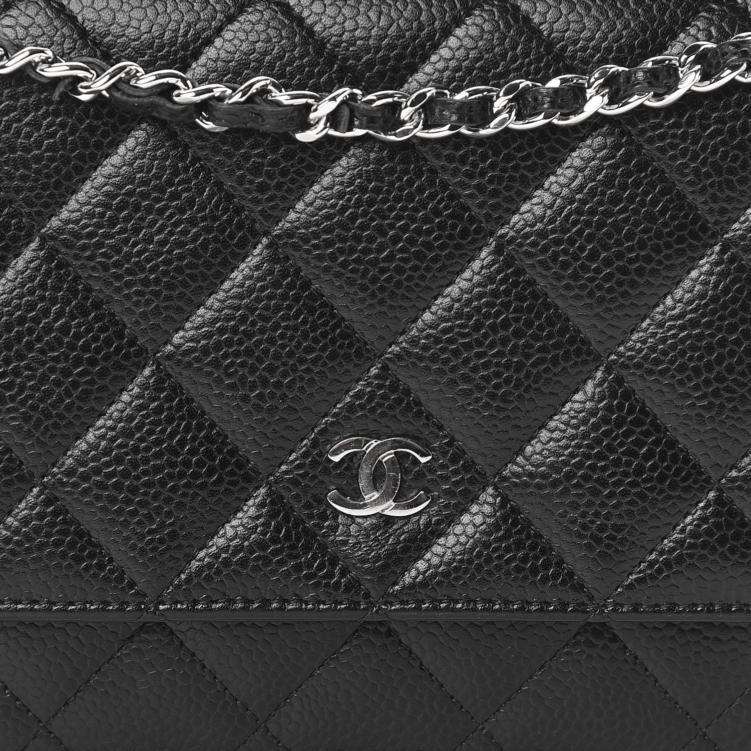 Chanel Caviar Quilted Wallet On Chain WOC Black 11 of 11