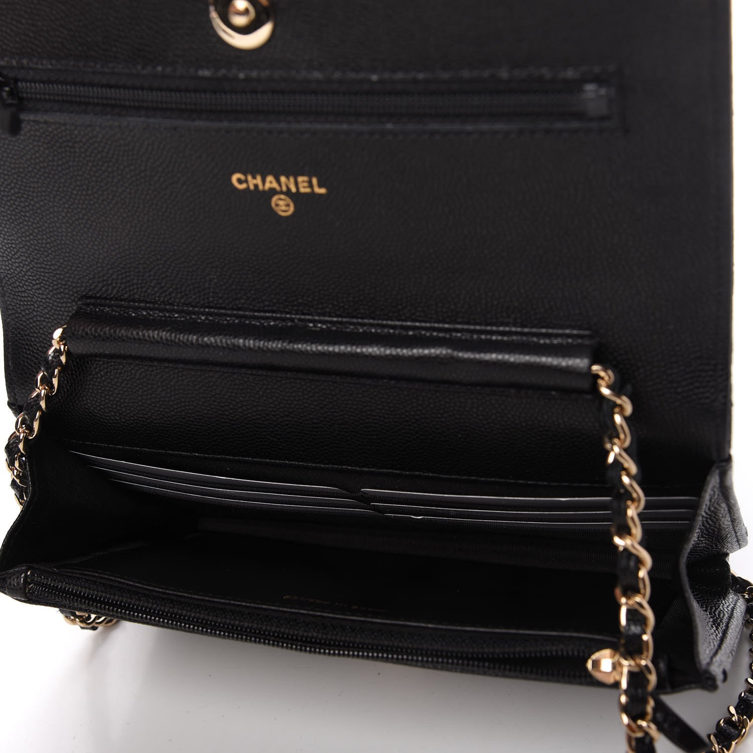 Chanel Caviar Quilted Coco Candy Wallet On Chain WOC Black 5 of 12