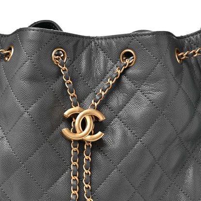 Chanel Caviar Quilted Medium Chanel 25 Handbag Dark Grey 8 of 12