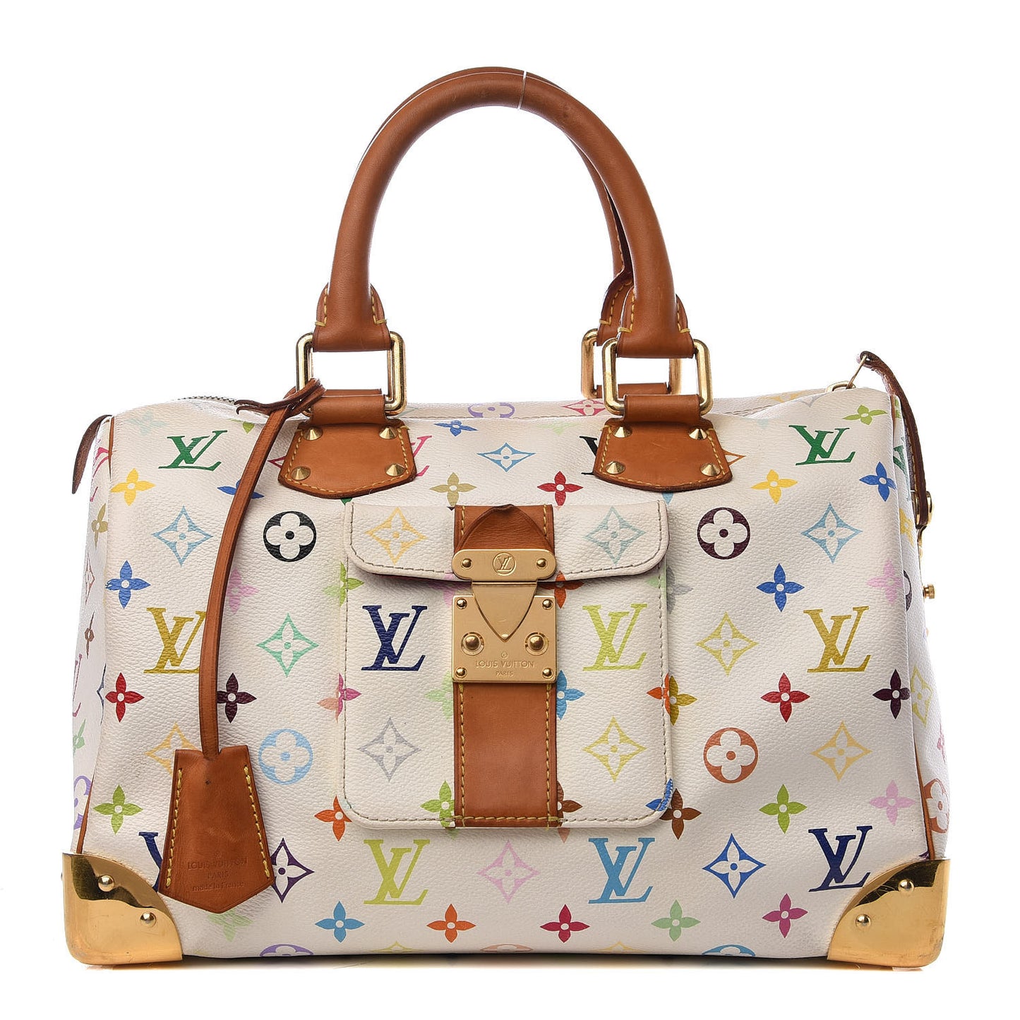 Monogram Multicolor Speedy 30 White