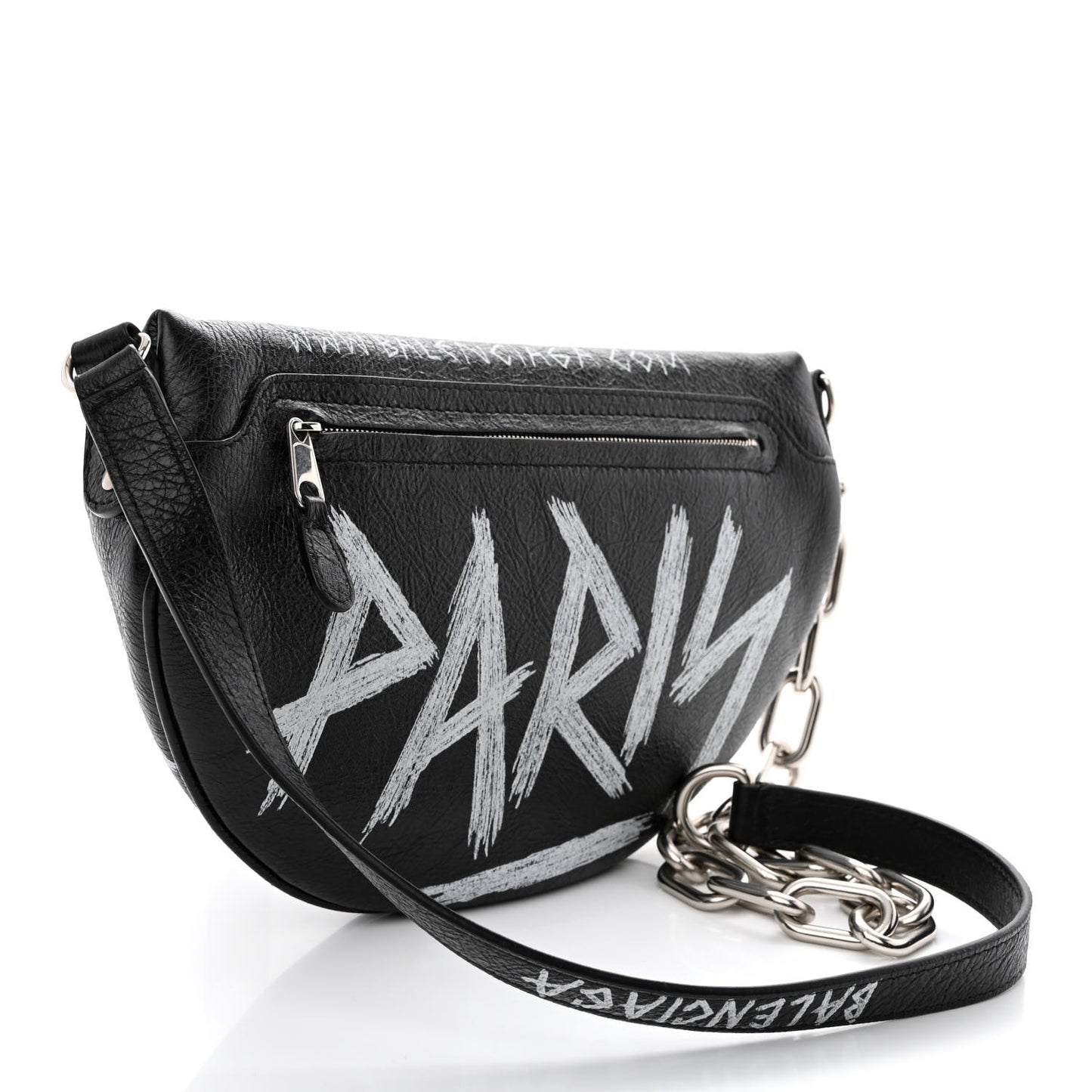 Agneau Arena Graffiti All Over XS Souvenir Belt Bag Black White