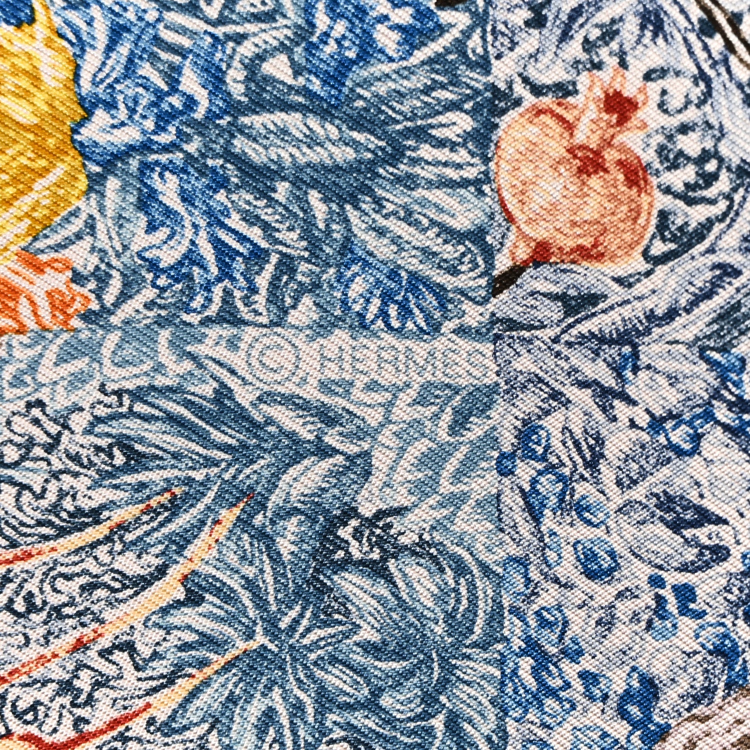 Hermes Silk Eleftheria Scarf 90 Rose Pale Bleu Jaune 4 of 4