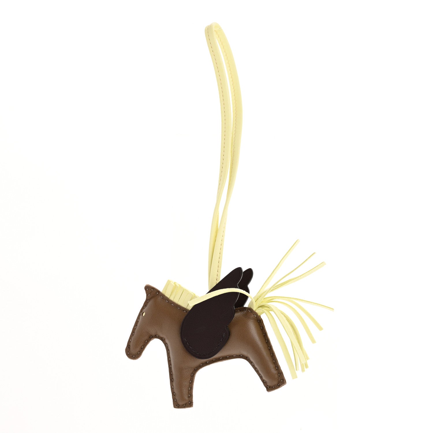 Hermes Milo Lambskin Grigri Rodeo Pegase Horse Bag Charm PM Etoupe Jaune Milton Rouge Sellier 1 of 6