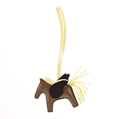 Hermes Milo Lambskin Grigri Rodeo Pegase Horse Bag Charm PM Etoupe Jaune Milton Rouge Sellier 1 of 6