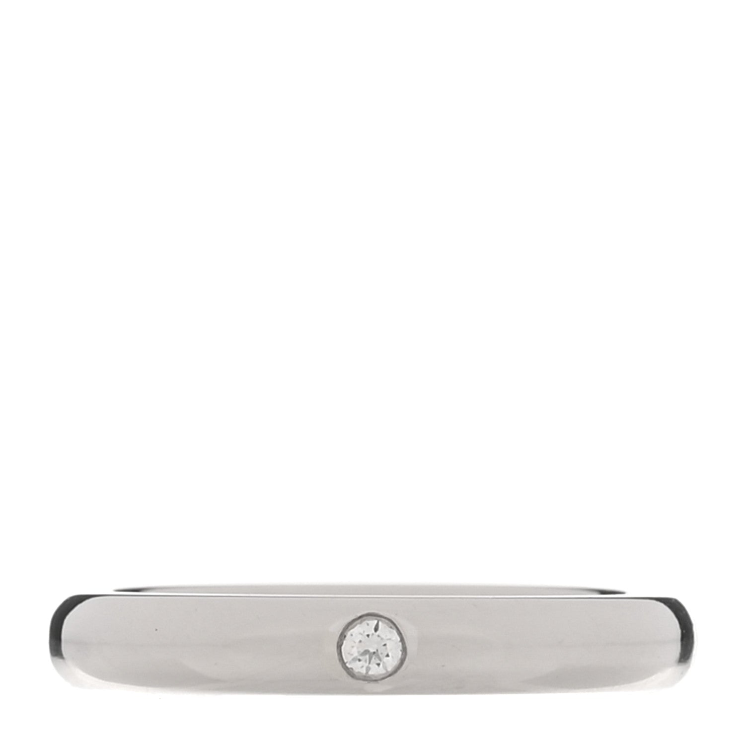 Tiffany Platinum Diamond Elsa Peretti Band Ring 47 4 1 of 5
