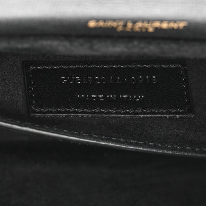 Saint Laurent Smooth Calfskin Suede Medium Bellechasse Black 7 of 14
