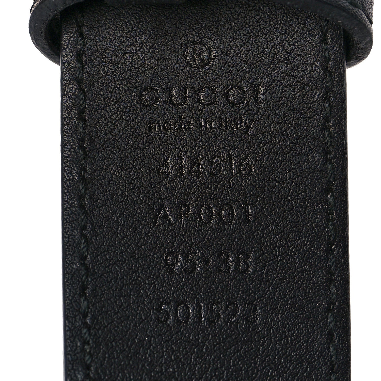 Gucci Calfskin Double G 30mm Belt 95 38 Black 3 of 5