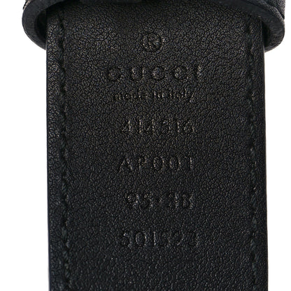 Gucci Calfskin Double G 30mm Belt 95 38 Black 3 of 5