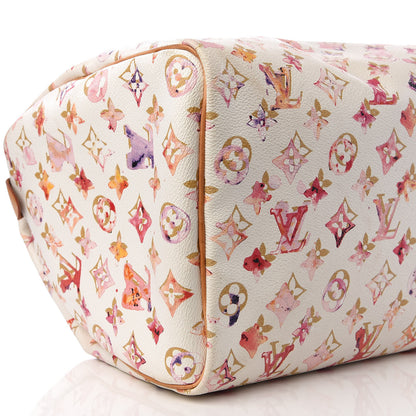 Louis Vuitton Watercolor Aquarelle Speedy 35 White 11 of 13