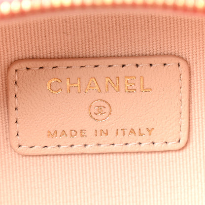Chanel Lambskin Quilted Small Chic Riviera Top Handle Vanity Case Red 6 of 10
