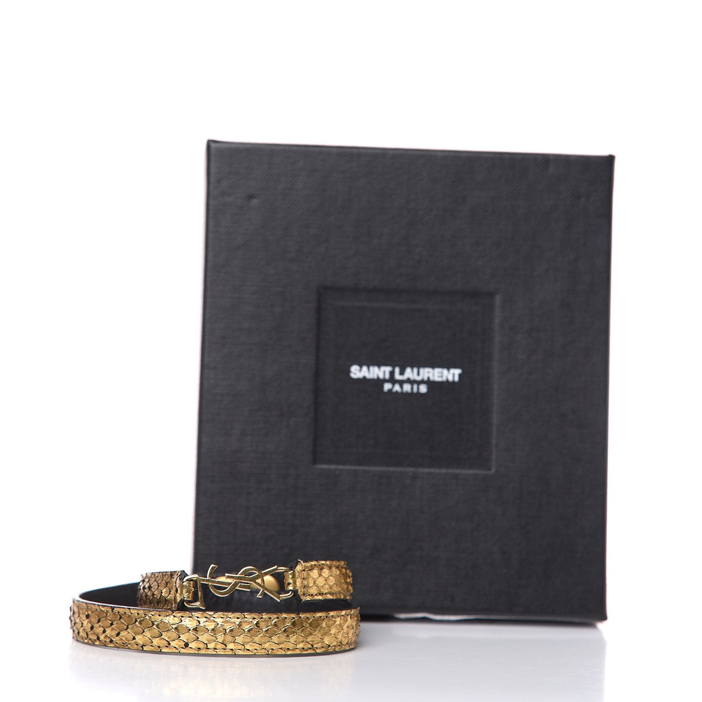 Brass Snakeskin Bracelet Gold