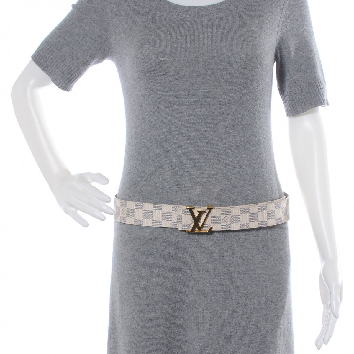 Louis Vuitton Damier Azur LV Initiales Belt 90 36 2 of 7
