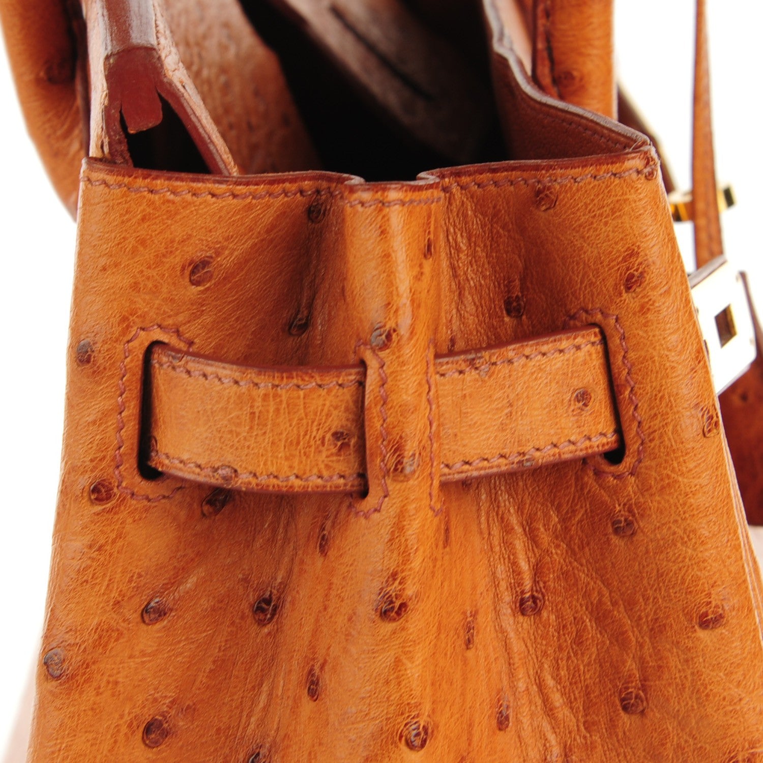 Hermes Ostrich Birkin 30 Gold 16 of 17