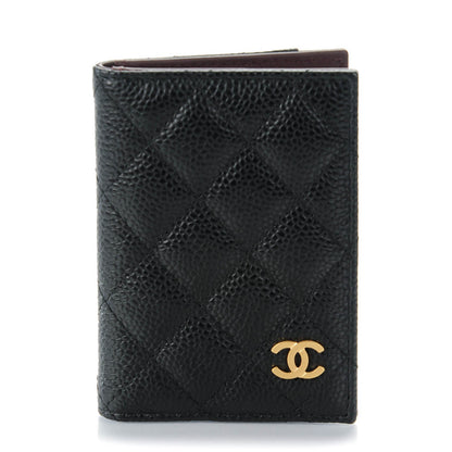 Chanel Caviar Quilted Card Holder Wallet Black 1 of 7