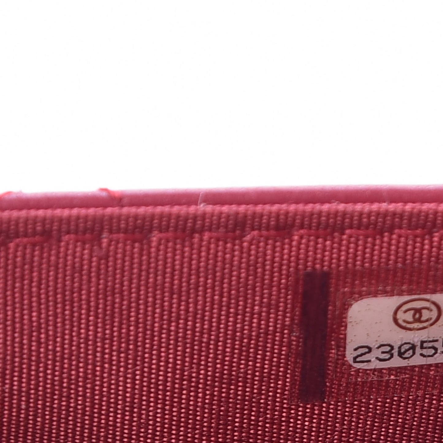 Lambskin Quilted Trendy CC Wallet On Chain WOC Dark Pink