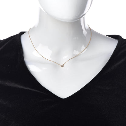 Tiffany 18K Rose Gold Diamond .11ct Elsa Peretti Diamonds by the Yard Pendant Necklace 2 of 6