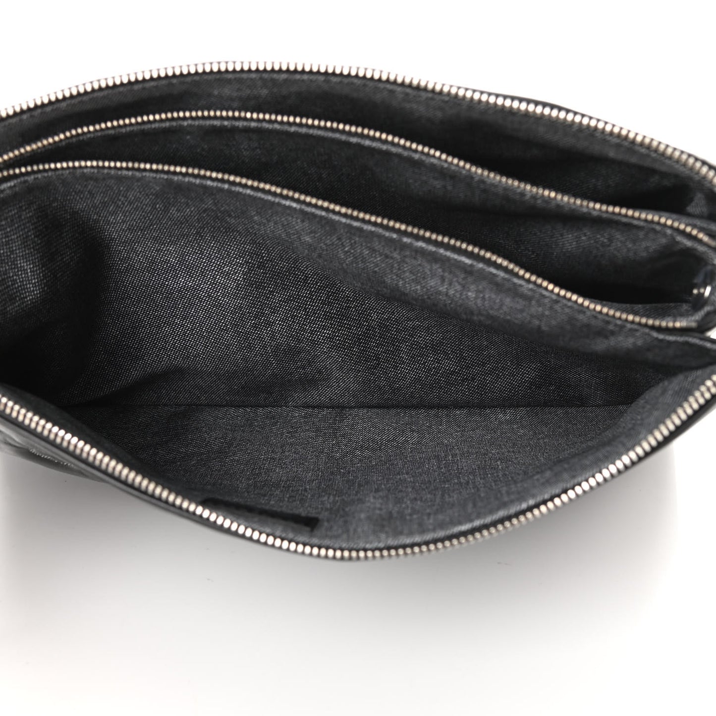 Lambskin Embossed Monogram Coussin MM Black Gray