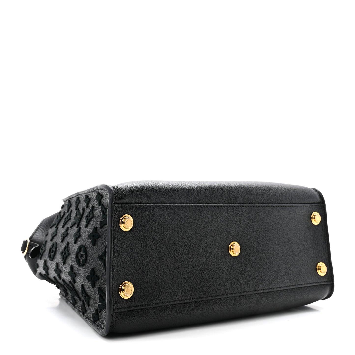 Calfskin Monogram Tufting On My Side Black