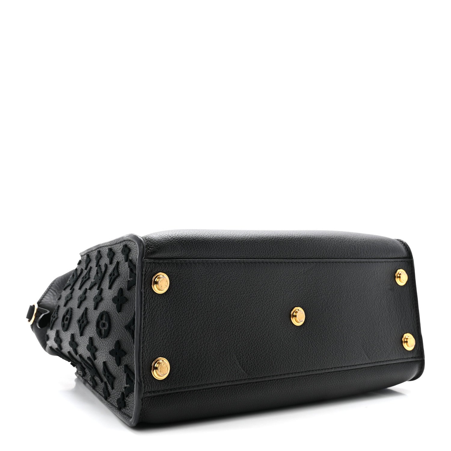 Louis Vuitton Calfskin Monogram Tufting On My Side Black 4 of 9