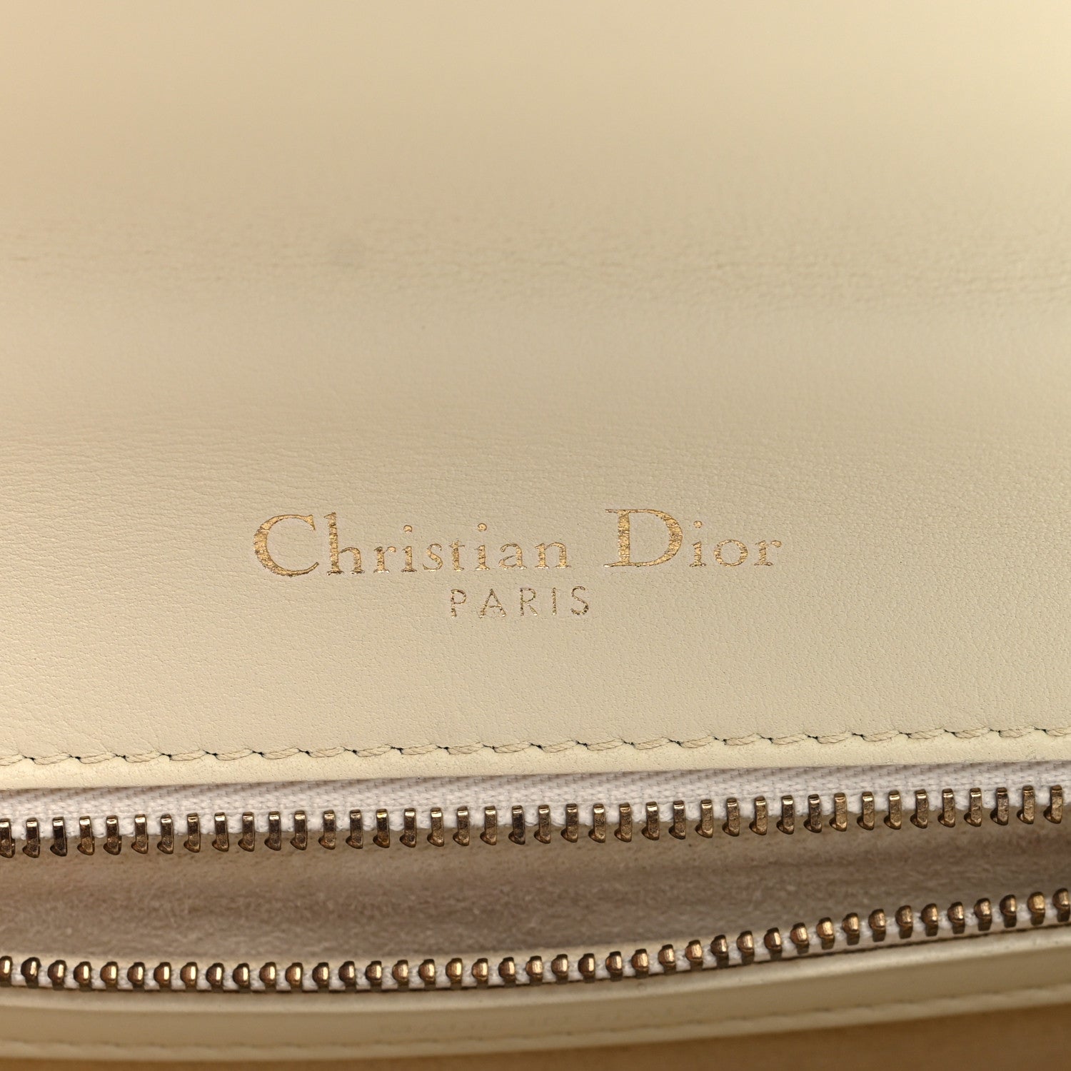 Christian Dior Lambskin Studded Small Diorama Flap Bag Latte 6 of 9
