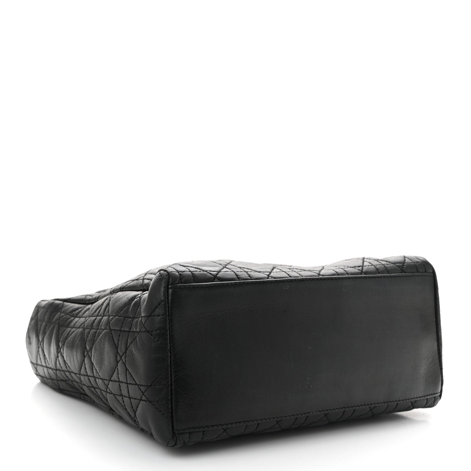 Christian Dior Lambskin Cannage Medium Lady Dior Black 4 of 12