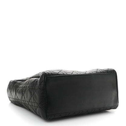 Christian Dior Lambskin Cannage Medium Lady Dior Black 4 of 12