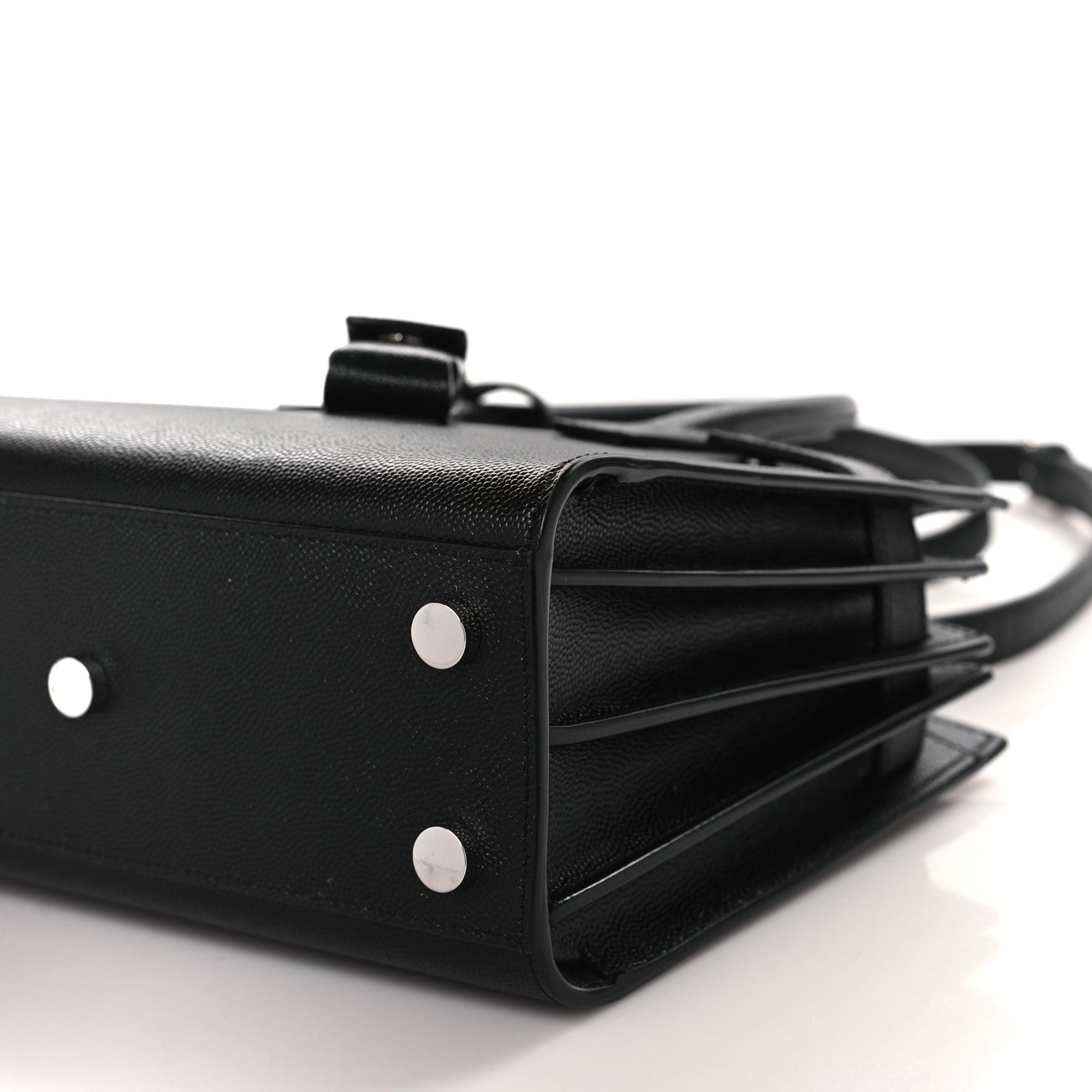 Saint Laurent Grained Calfskin Nano Sac De Jour Black 8 of 8