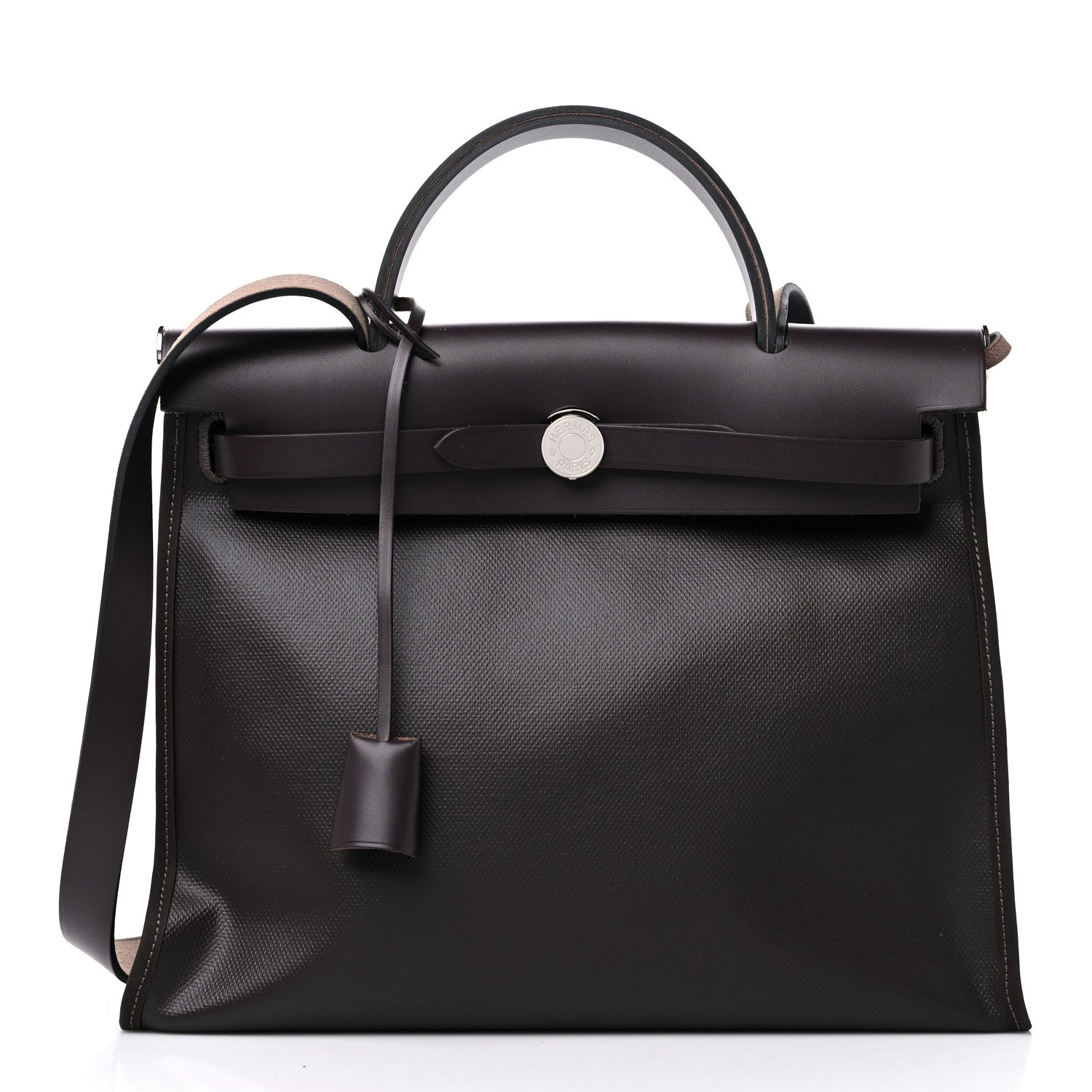 Hermes Toile H Berline Vache Hunter Herbag Zip PM 31 Black Ebene 3 of 11