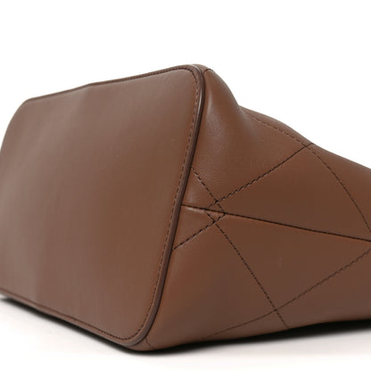 Chanel Calfskin Quilted Small Shopping Bag Brown 19 of 21