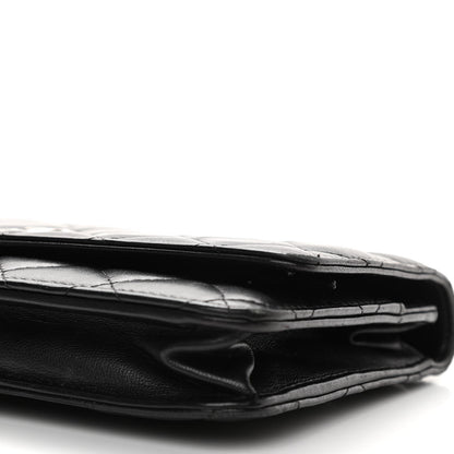 Chanel Lambskin Quilted Wallet On Chain WOC Black 6 of 11