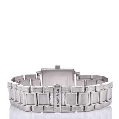 Tiffany Stainless Steel 23mm Atlas Square Quartz Watch Black 4 of 6