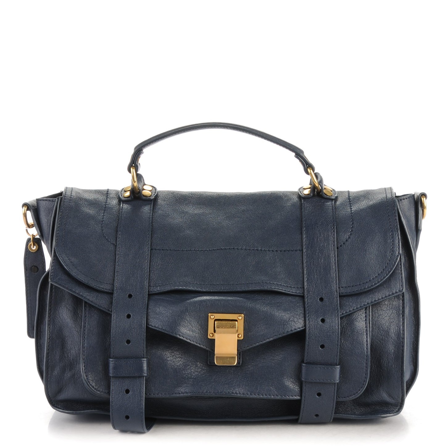 Lambskin Medium PS1 Satchel Midnight