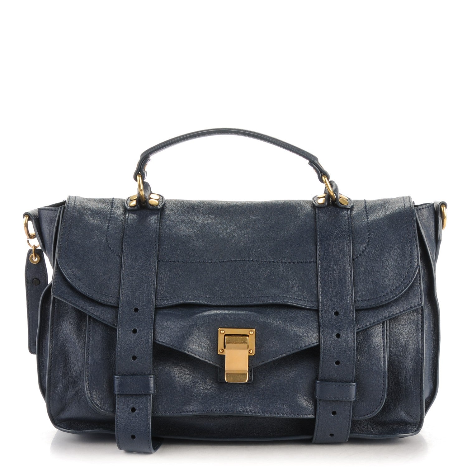 Proenza Schouler Lambskin Medium PS1 Satchel Midnight 1 of 7