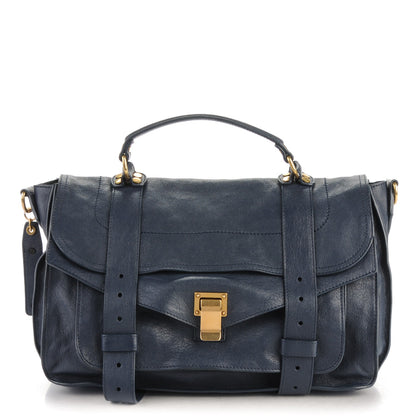 Proenza Schouler Lambskin Medium PS1 Satchel Midnight 1 of 7