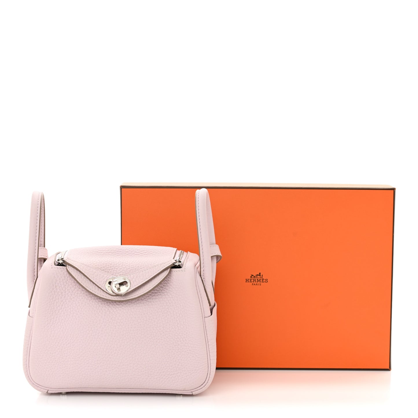 Taurillon Clemence Verso Mini Lindy 20 Mauve Pale Mushroom
