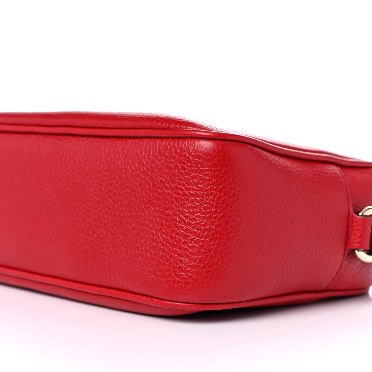 Pebbled Calfskin Small Soho Disco Bag Tabasco Red