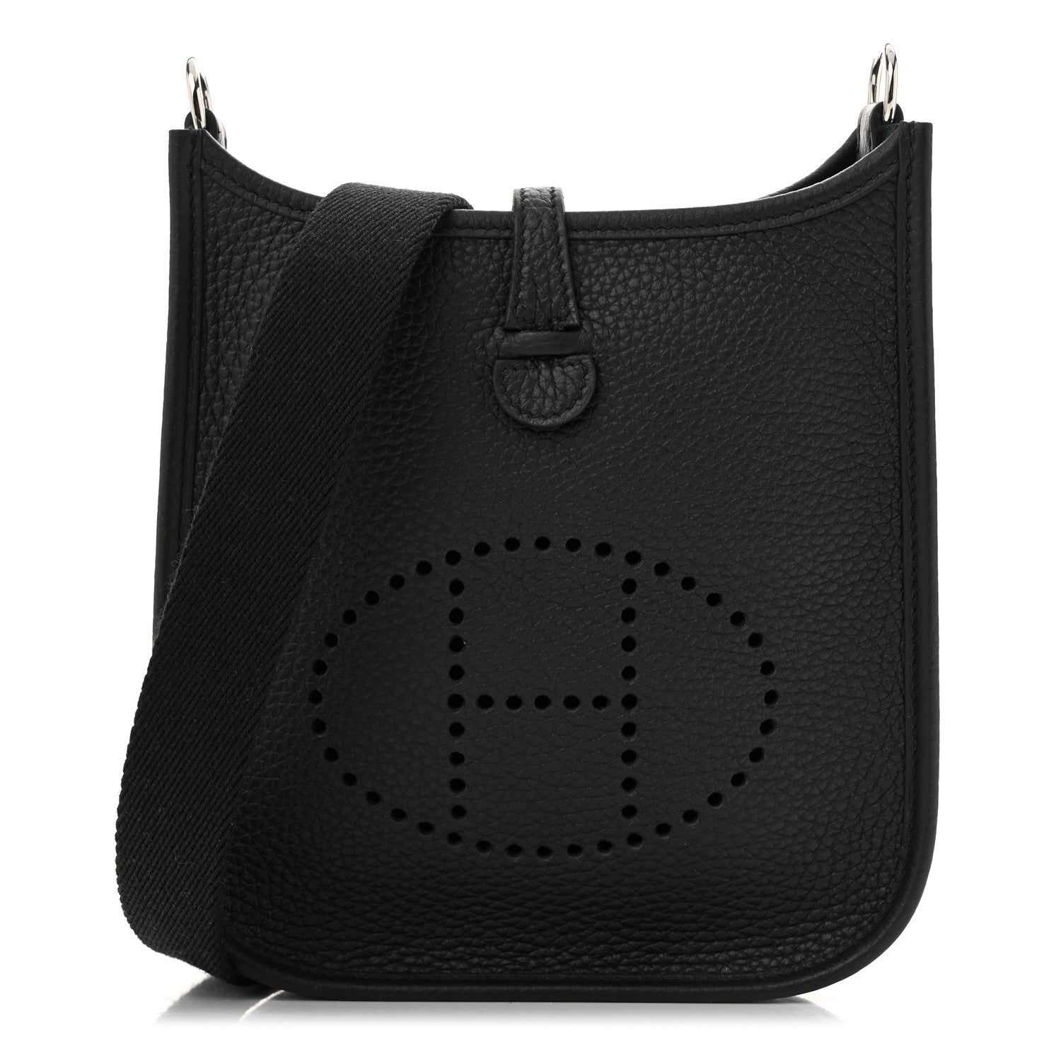 Hermes Taurillon Clemence Evelyne TPM Black 1 of 11