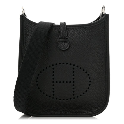 Hermes Taurillon Clemence Evelyne TPM Black 1 of 11