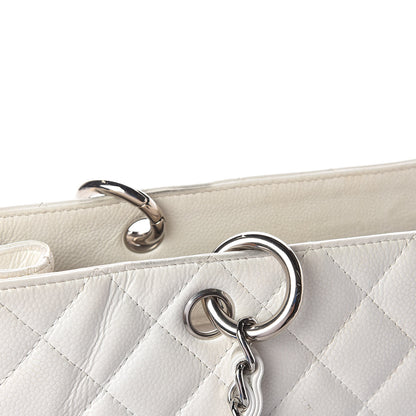 Chanel Caviar Quilted Grand Shopping Tote GST White 16 of 18