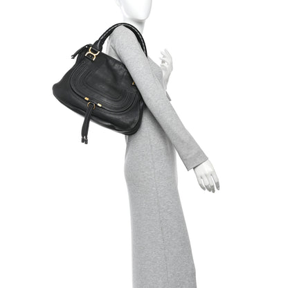 Chloe Calfskin Medium Marcie Satchel Black 2 of 9