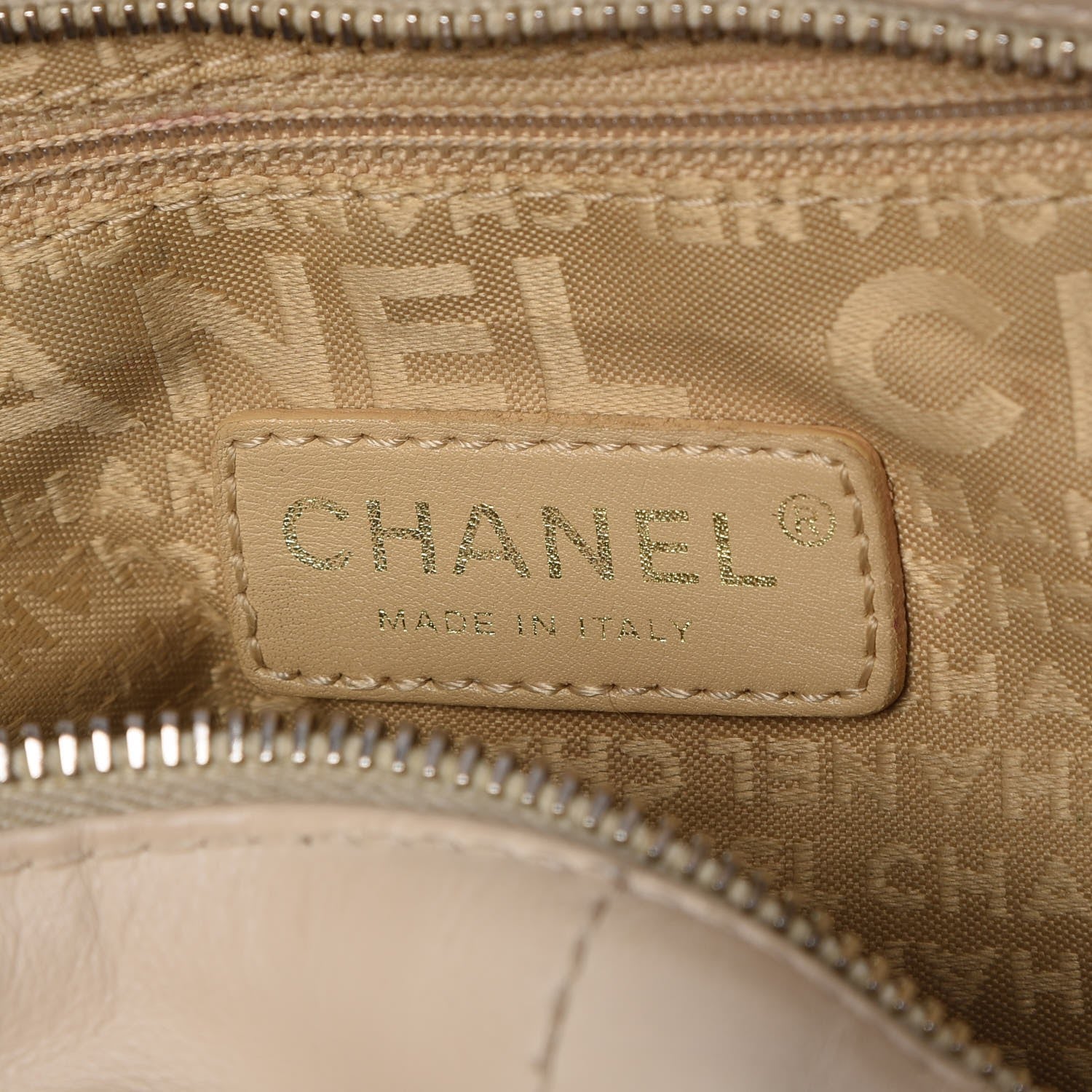 Chanel Caviar Square Stitched Bowler Tote Bag White 6 of 11