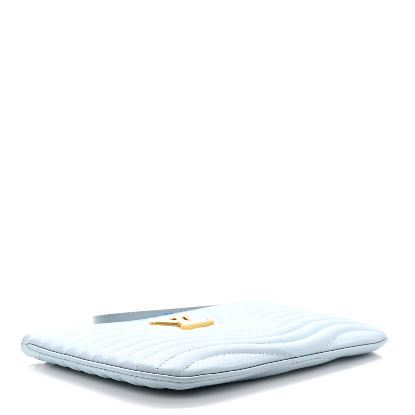 Calfskin New Wave Zipped Pochette Porcelain Blue