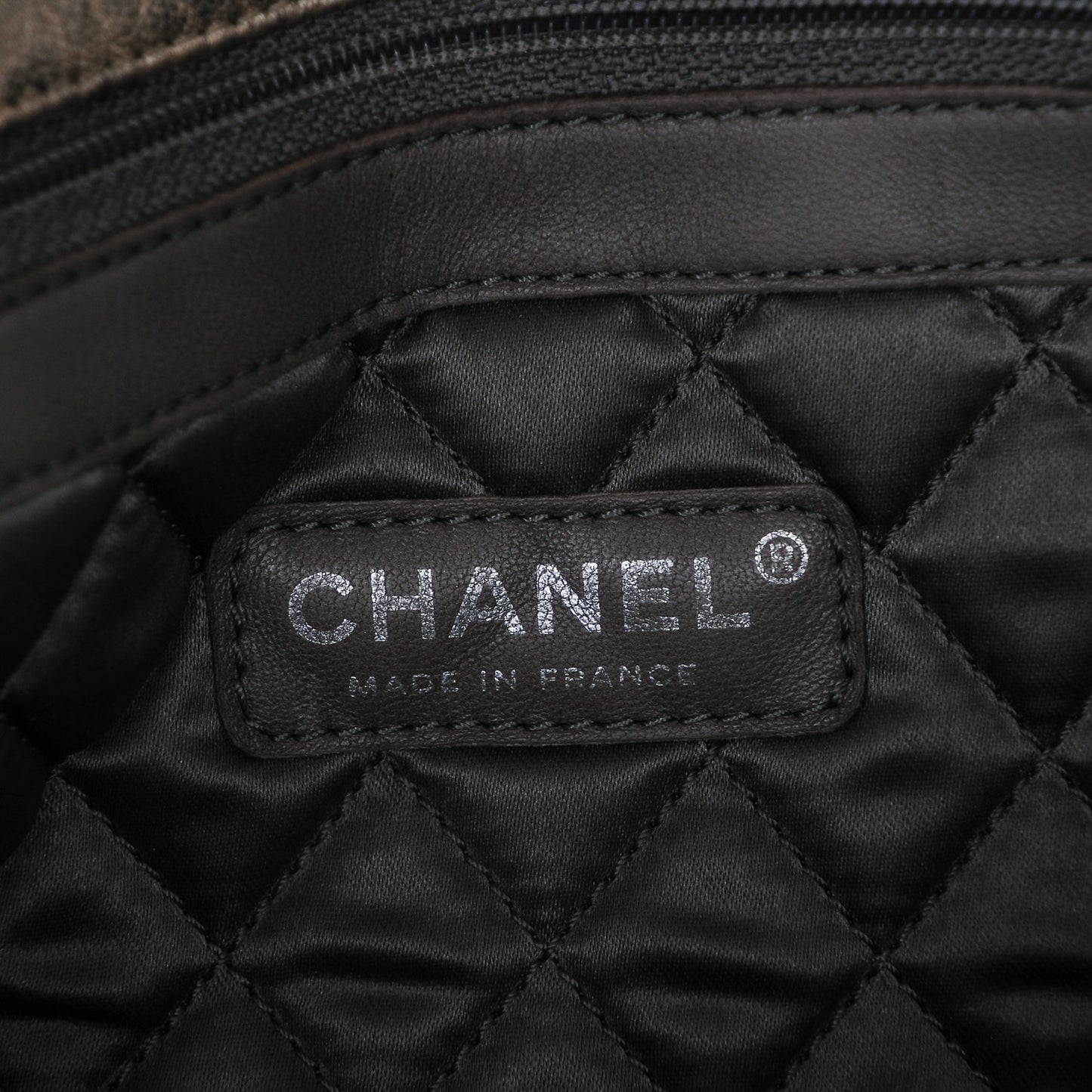 Distressed Metallic Lambskin Le Marais Ligne Flap Gold