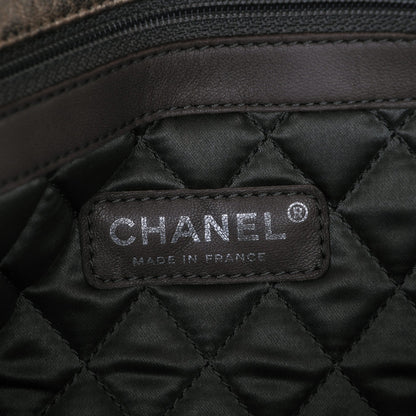 Chanel Distressed Metallic Lambskin Le Marais Ligne Flap Gold 6 of 7