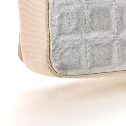 Chanel Canvas Metallic Lambskin Chocolate Bar N°5 Bag White 14 of 15