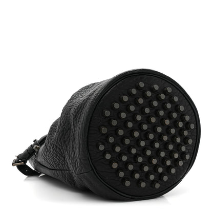 Alexander Wang Pebbled Lambskin Diego Bucket Bag Black Nickel Hardware 4 of 9
