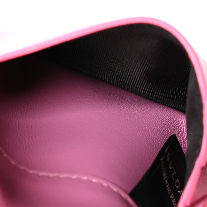 Bulgari Serpenti Calfskin Card Case Fuchsia Pink 6 of 10