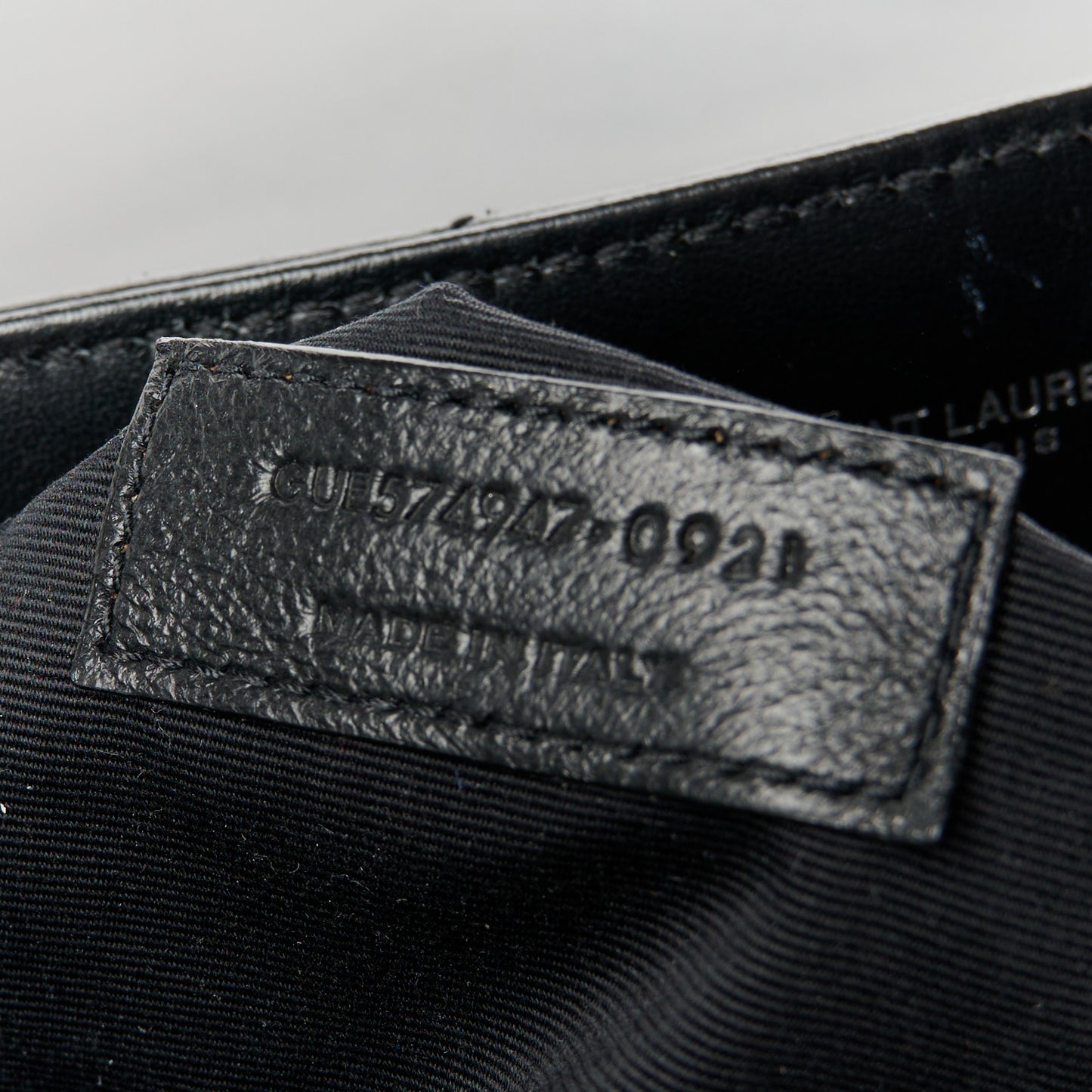 Calfskin Y Quilted Monogram Large Loulou Chain Satchel Black